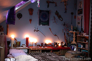 Sandy Cristel Ritual and Meditation Area