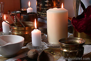 Sandy Cristel Ritual and Meditation Area