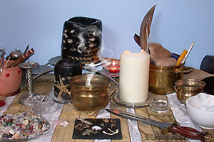 Sandy Cristel Ritual and Meditation Area