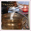 The incense and intent evaporates into the Universe