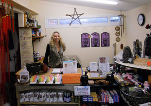 Sandy Cristel Esoteric New Age Witchy Shop in Dorset